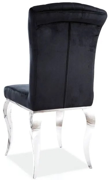 Jedálenská stolička Signal PRINCE chróm/čierna