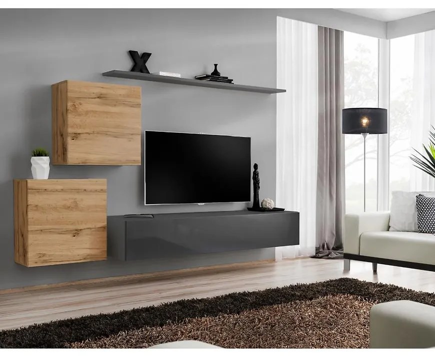 Obývacia stena Switch V Wotan/Grafit