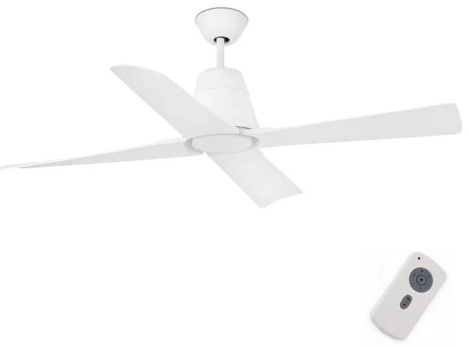FARO 33480 - Stropný ventilátor TYPHOON IP44 pr. 130 cm biela + diaľkové ovládanie