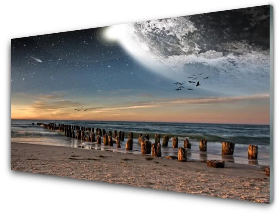 Obraz na akrylátovom skle Oceán pláž príroda 100x50 cm