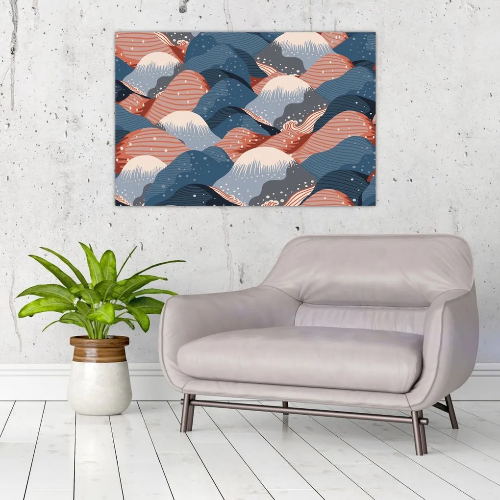 Obraz - Japonské vlny (90x60 cm)
