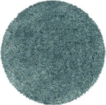 Ayyildiz, Kusový koberec Sydney Shaggy 3000 aqua kruh, 80x80 (priemer) kruh, modrá, obývacia izba