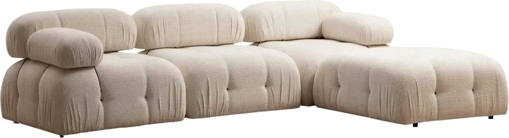 Rohová modulární sedací souprava Bubble 288 cm s taburetem - výber z 8 prevedení