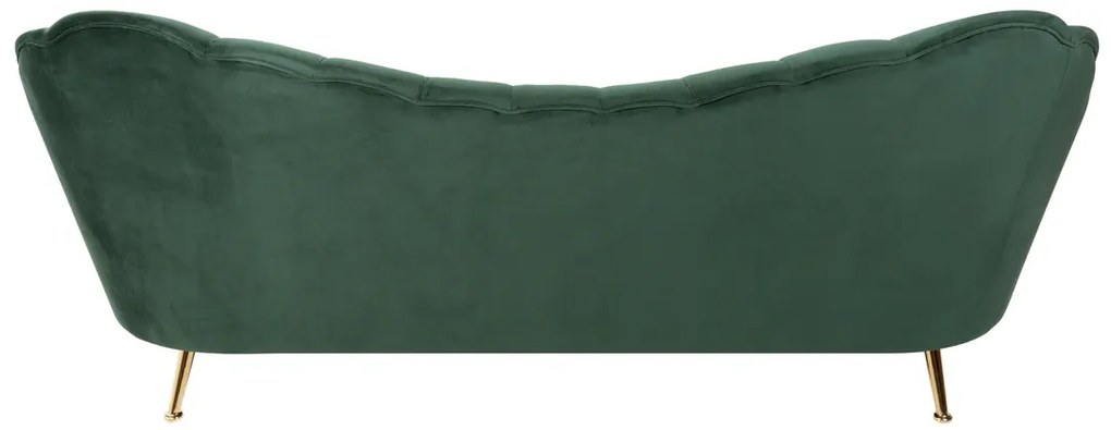 Trojmiestna pohovka ARIELLE 220 cm nadčasová zelená zamatová