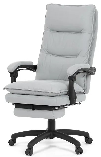 Autronic BONTEC Kancelárske kreslo, hojdací mechanizmus, šedá látka, KA-Y350 GREY Farba: Strieborná