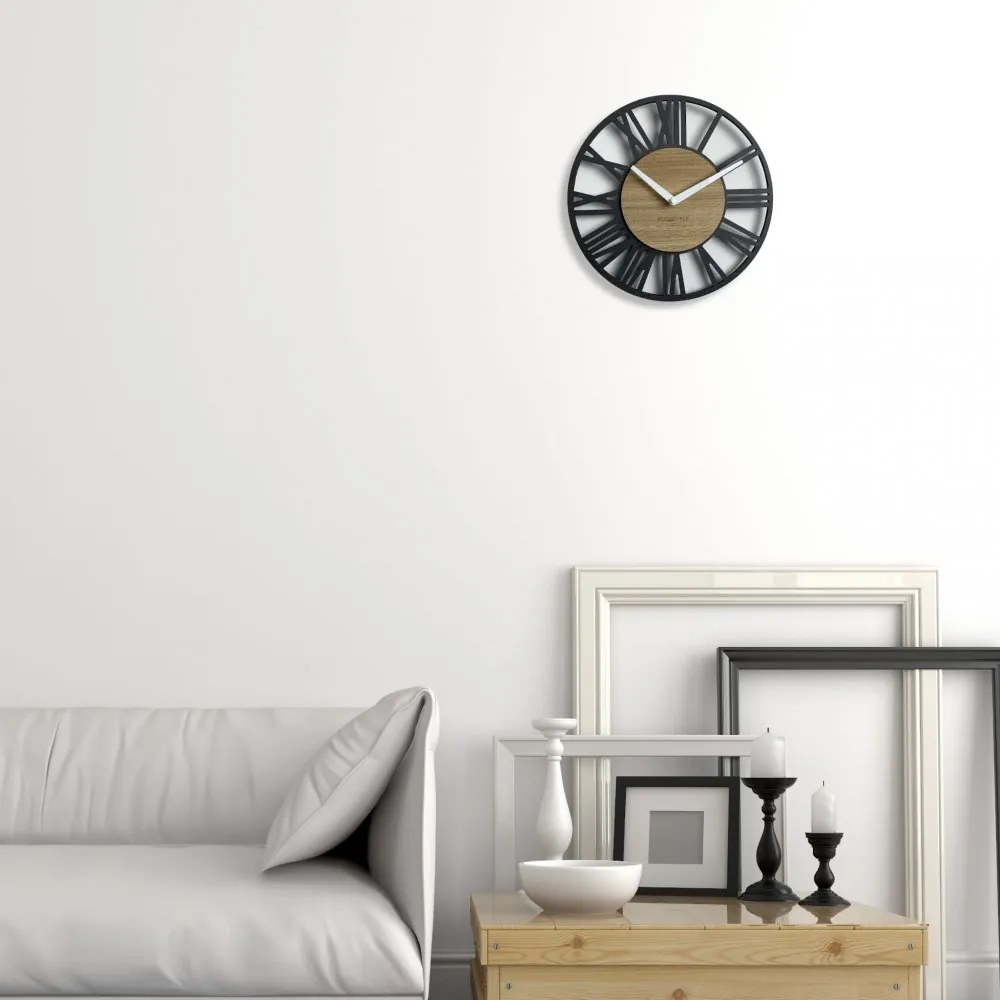 Nástenné hodiny v luxusnom štýle LOFT PICCOLO 30cm