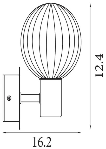 Searchlight 30506BK - Nástenné svietidlo LUMINSPHERE 1xG9/7W/230V čierne