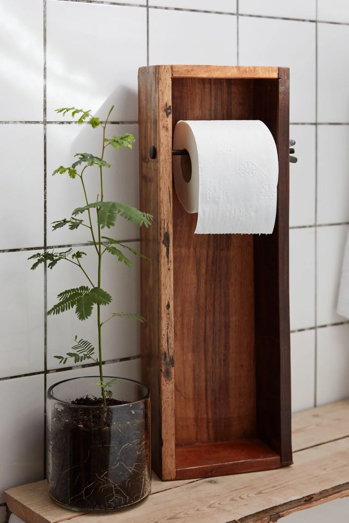 Ib Laursen Držiak na toaletný papier Unique Wood
