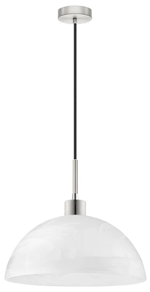 LED Luster na lanku 1xE27/60W/230V biela