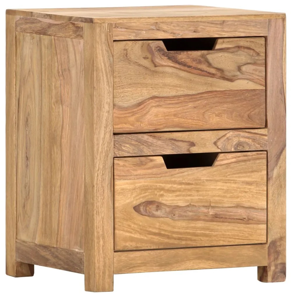 vidaXL Nočný stolík 40x35x50 cm, drevený masív sheesham