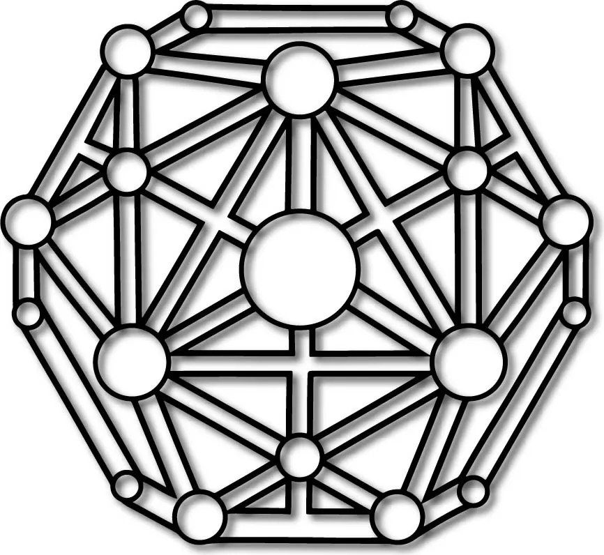 SENTOP | Geometrický obraz na stenu vyrezávaný z drevenej preglejky I SENTOP PR0330