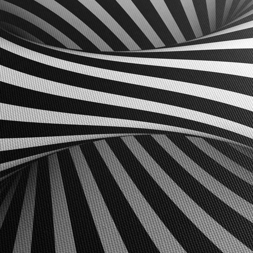 Abstraktní obraz so zebrymi pruhmi (120x50 cm)