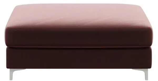 Tmavoružová zamatová podnožka Devichy Rothe