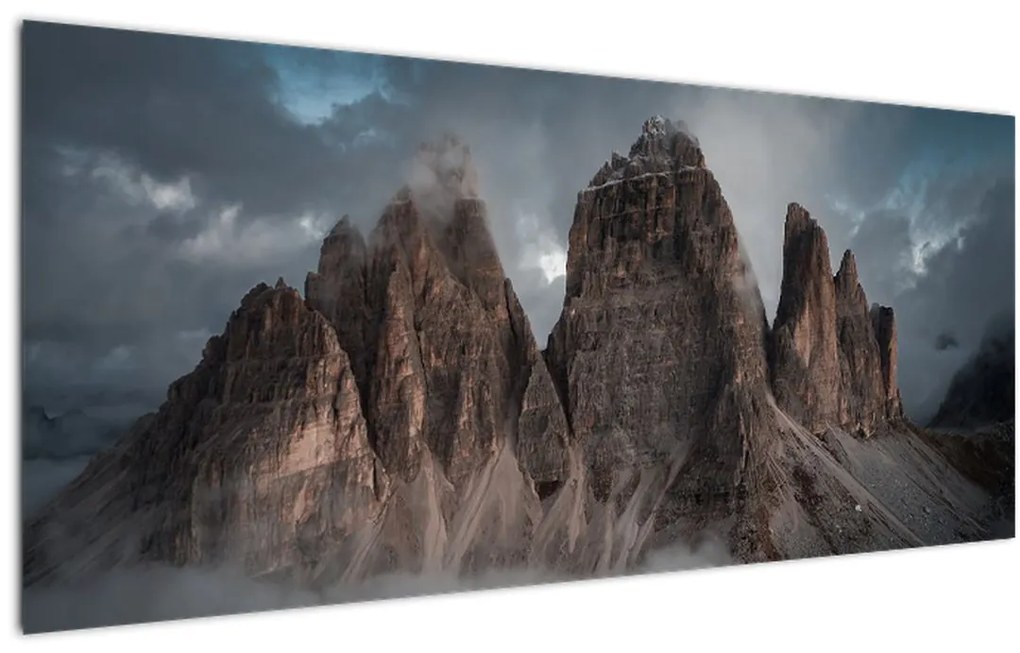 Obraz - Tri Zuby, Talianske Dolomity (120x50 cm)