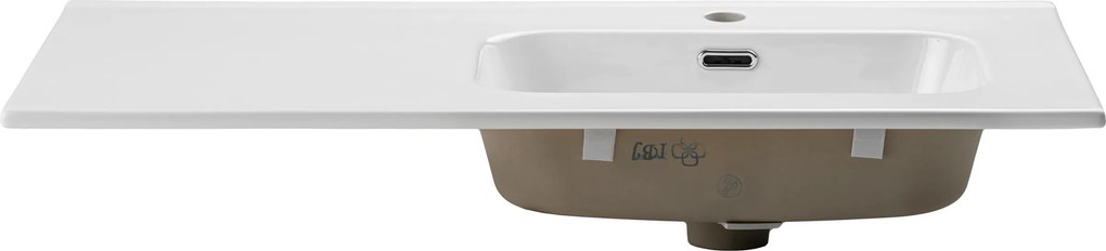 Comad Nábytkové keramické umývadlo s odkladacou plochou GO 2 90CM R DP, 91x46 cm, biela lesklá