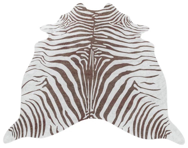 Ayyildiz, Kusový koberec Etosha 4111 brown (tvar kožušiny), 100x135 tvar kožešiny, hnedá, chodba / predsieň