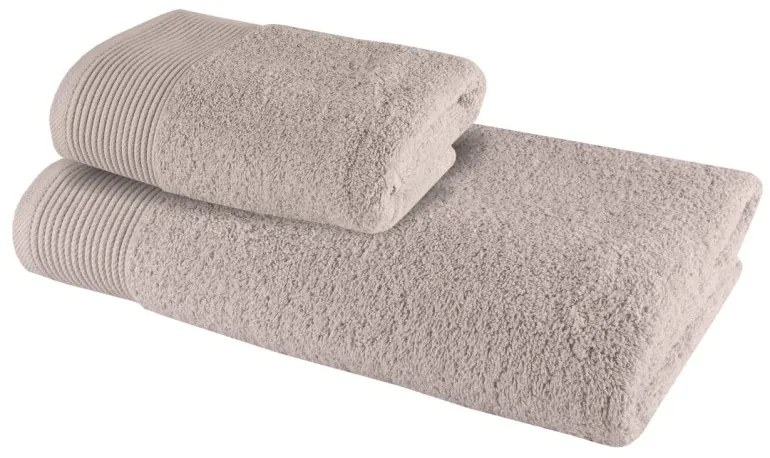 Sada 2 kusov bavlnenej osušky a uteráka Bella hnedá EMI