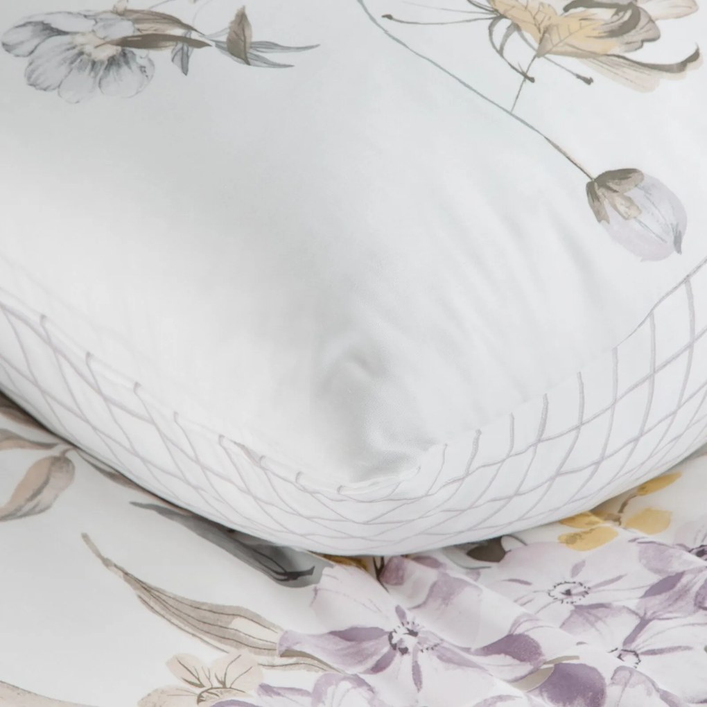 SATÉNOVÉ OBLIEČKY ELLA16 160X200 CM, 2 KS 70X80 CM KVETY