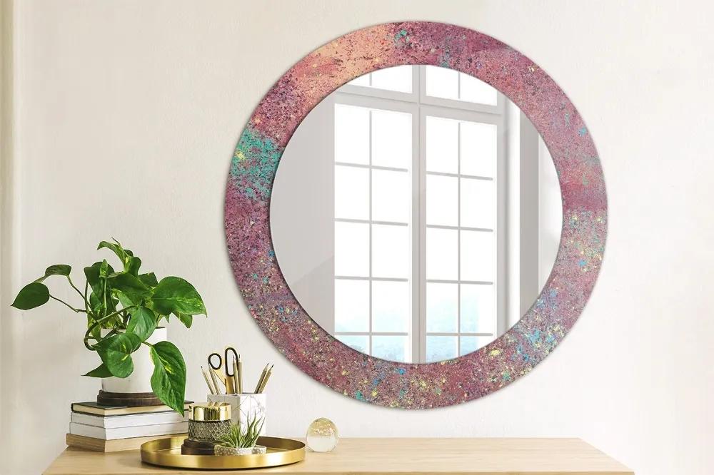 Okrúhle zrkadlo s potlačou Festival farieb fi 60 cm