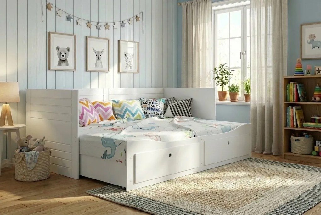 Rozkladacia posteľ HERMES 2 200x80 biela