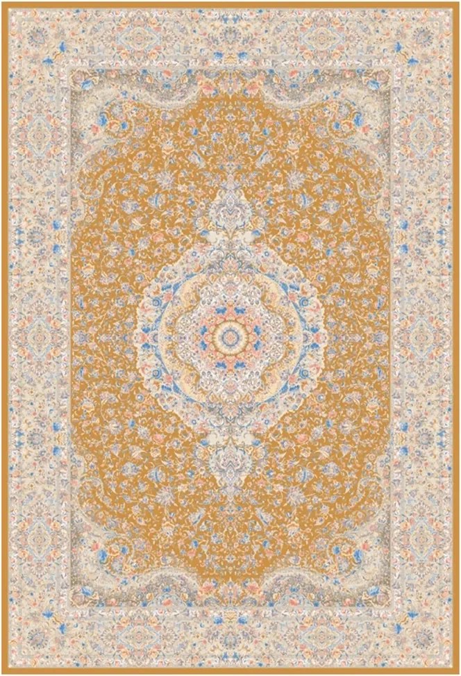 BE Koberec Miras 1200 GOLD – žltý obdĺžnikový Rozmer: 150x225 cm