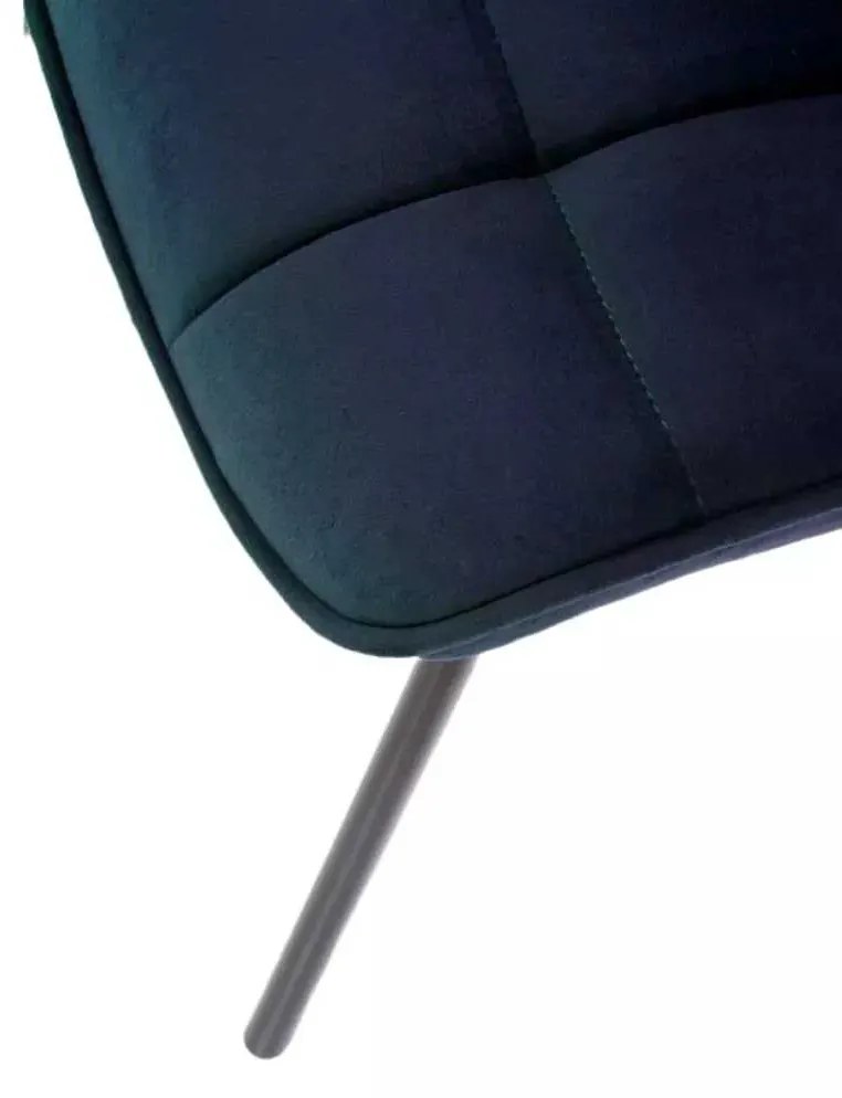 LuxuryForm DESIGN Jedálenská stolička ORLEN VELUR - tmavo modrá