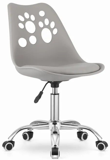 Otočná stolička PRINT - sivá