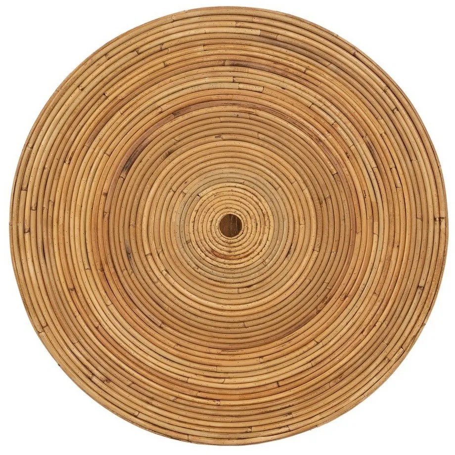 Ratanový okrúhly odkladací stolík ø 60 cm – Ixia