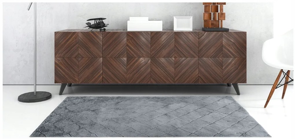Dekorstudio Kožušinový koberec OSLO TX design - Sivý Rozmer koberca: 80x140cm