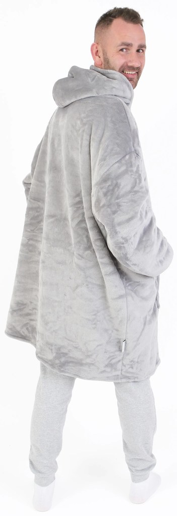 Baránková mikina mikroplyš – Laura svetlo sivá veľkosť L