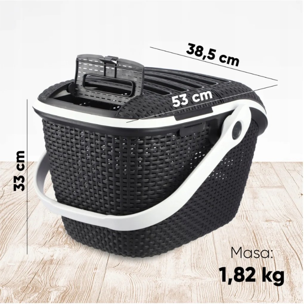 Curver Prepravka na zvieratá antracitové