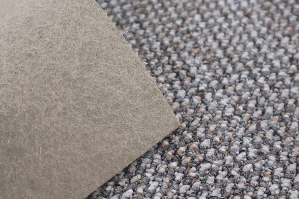 Metrážny koberec Texas 23 šedobéžový, na mieru, šíře 4m, šedá, filc, chodba / predsieň, Spoltex