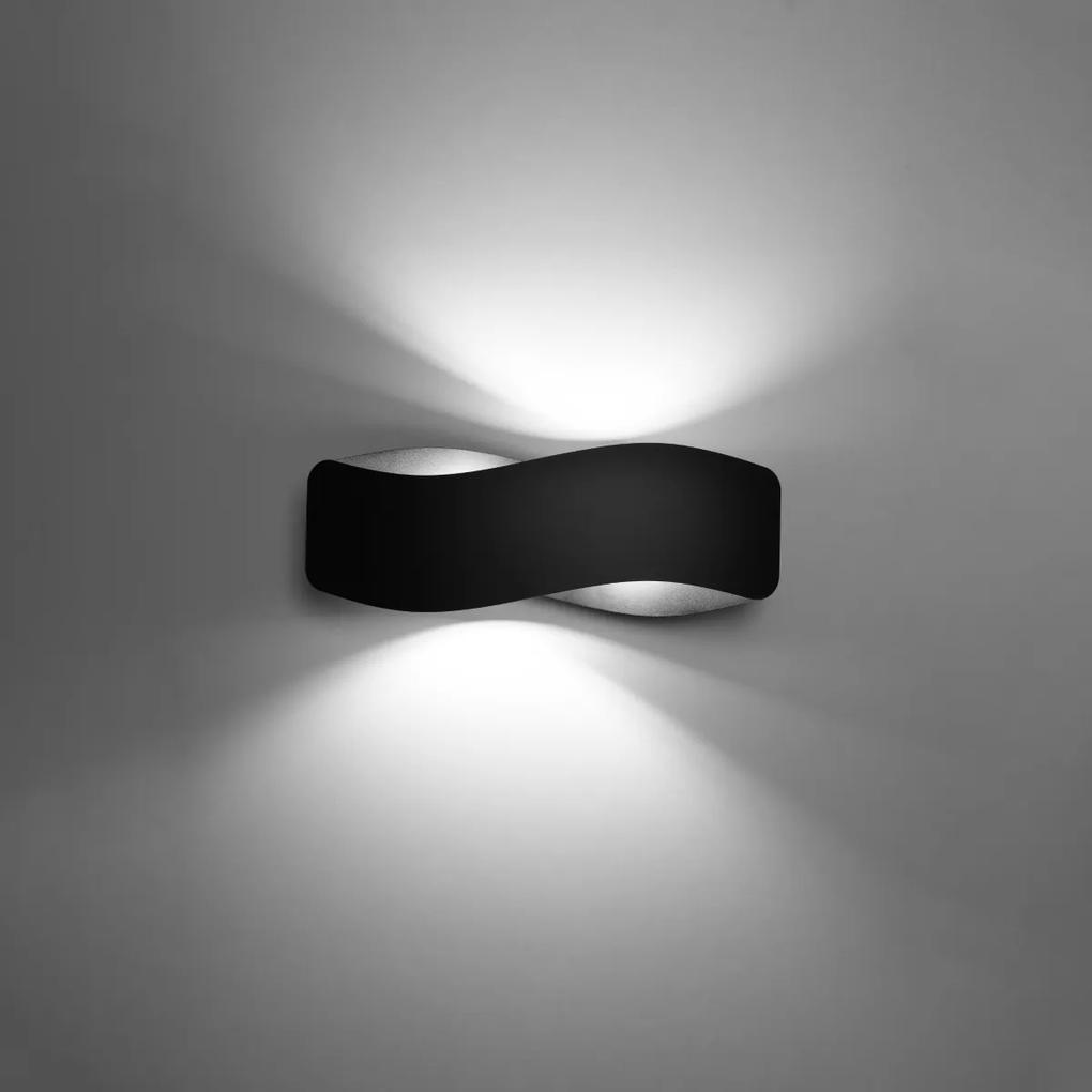 Sollux Lighting Nástenné svietidlo TILA 40 čierne