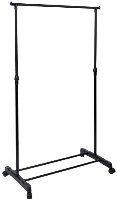Vešiakový stojan BES na kolieskach čierny