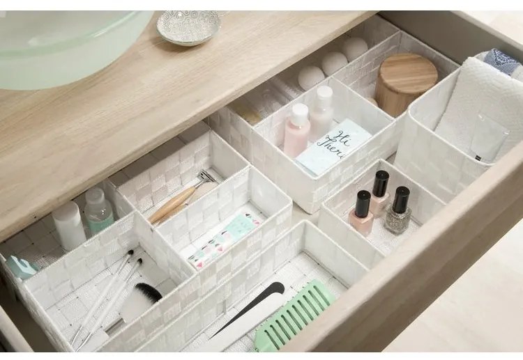 Organizér Compactor TEX 32 x 25 x 8 cm, 5 dielov, biela