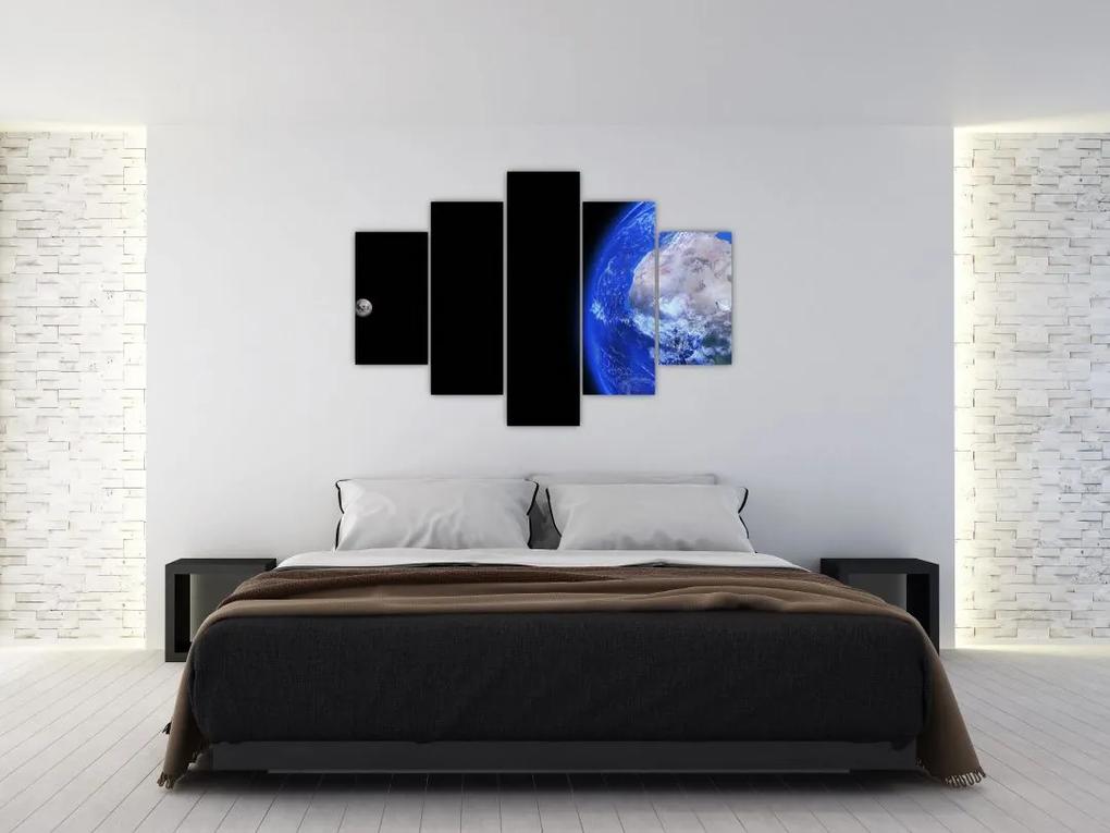 Obraz Mesiaca a Zeme (150x105 cm)