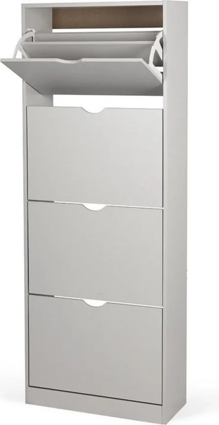 Sivá výklopná skrinka na topánky 60x157x24 cm Stelo – Bonami Essentials