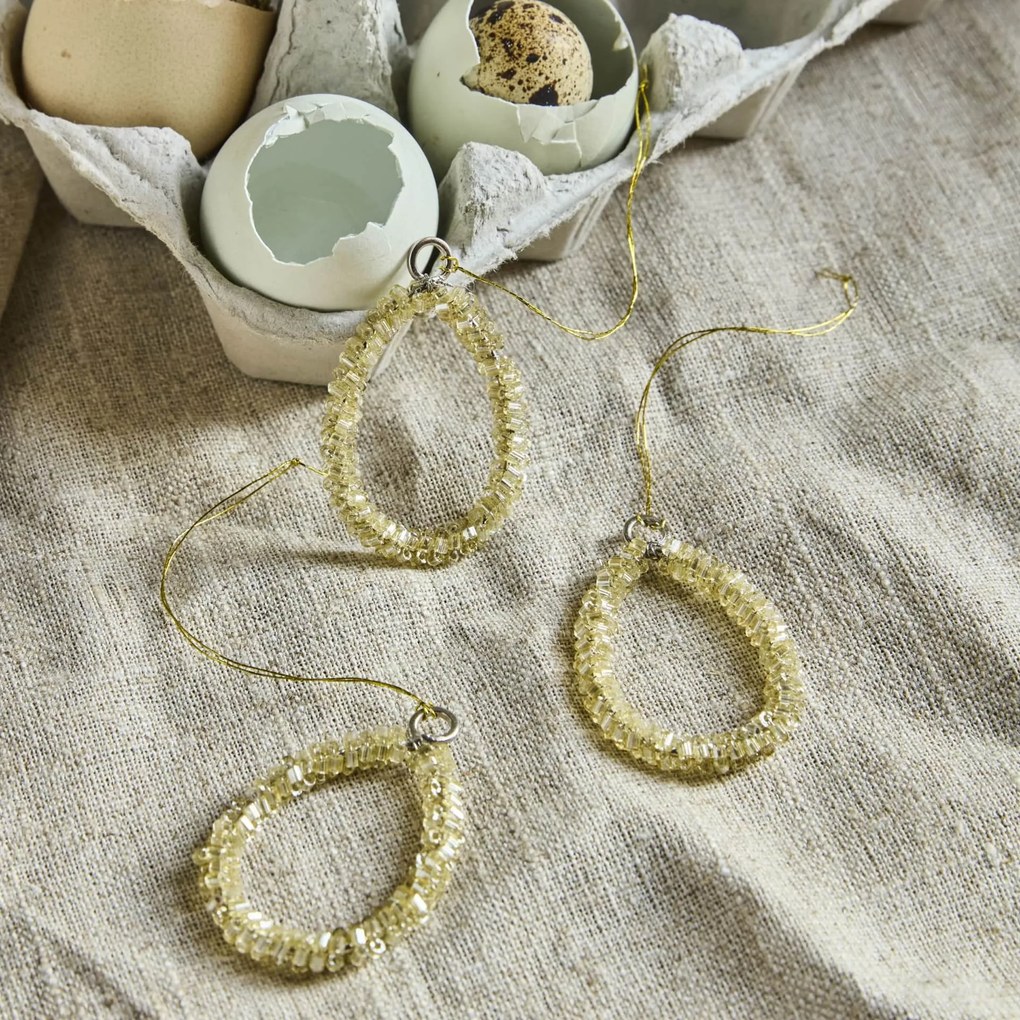 House Doctor Veľkonočná dekorácia Tiny Egg – sada 3 ks