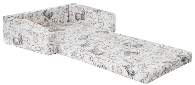 Cestovná postieľka DREAMER zebra / lev / slon