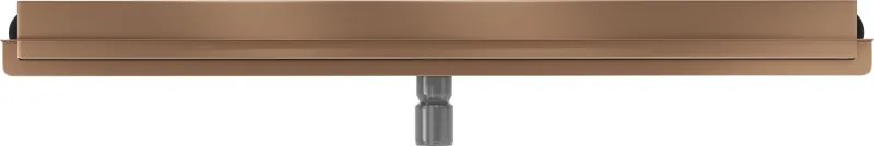 Mexen Flat Wall, sprchový žľab na stenu 2v1, 80 cm, medená matná, 1C30080