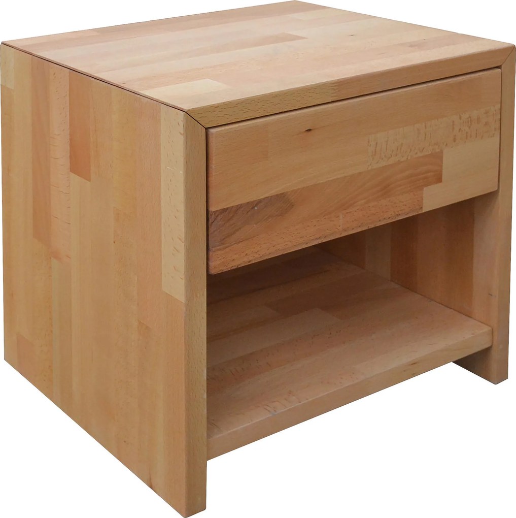 XXXLutz NOČNÝ STOLÍK, buk, farba buka, 45/45/35 cm Carryhome - Spálňové sety - 00002V000506