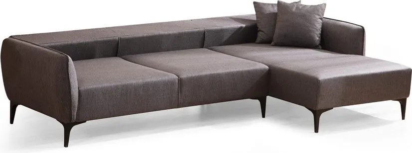 Tmavosivá rohová pohovka Belissimo, pravý roh – Balcab Home