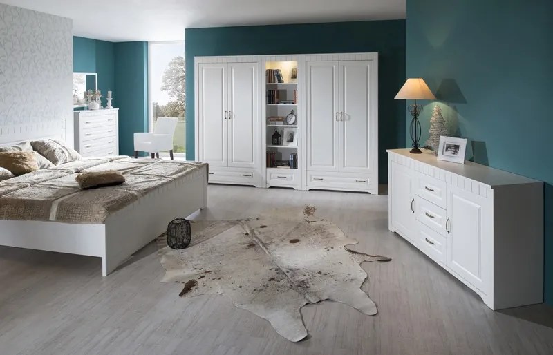 Široká komoda Atik, biela