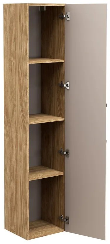 Koupelnová sestava Luxor Beige Cloud se skříňkami a umyvadlem 120 cm dub olejovaný/béžová
