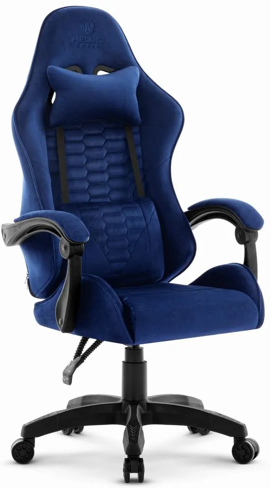 Herné kreslo HC-1000 Navy - zamatová látka