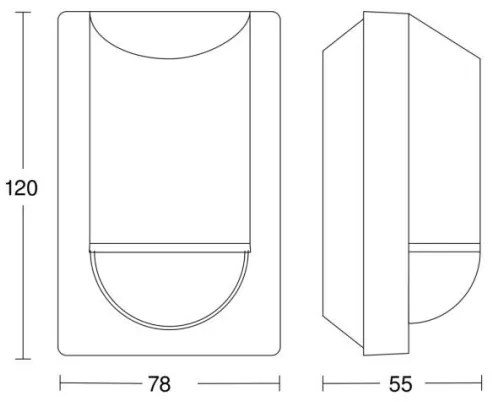 Steinel 034702 - Vonkajší senzor pohybu ECO IP54 čierna