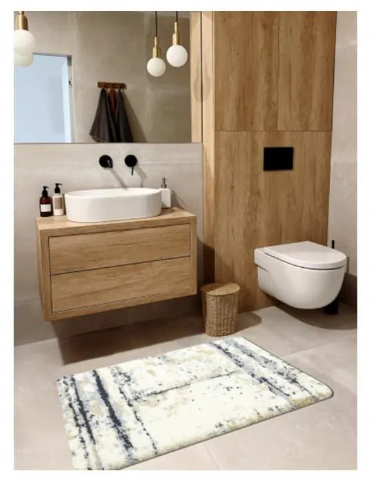 Kúpeľňová predložka Bento krémová 50x80cm