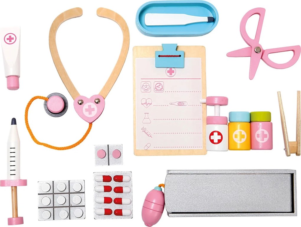 Bino Lekársky set v drevenom kufríku