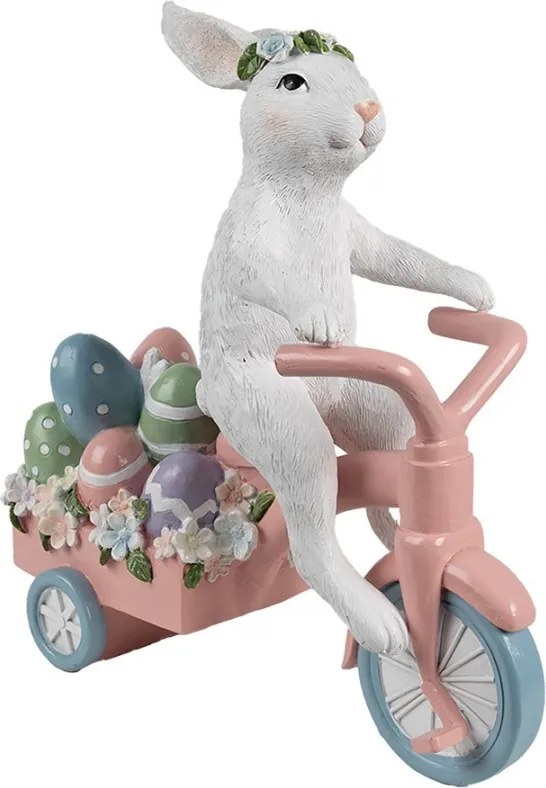 Dekorácia králik na bicykli s vajíčkami - 29*12*31 cm
