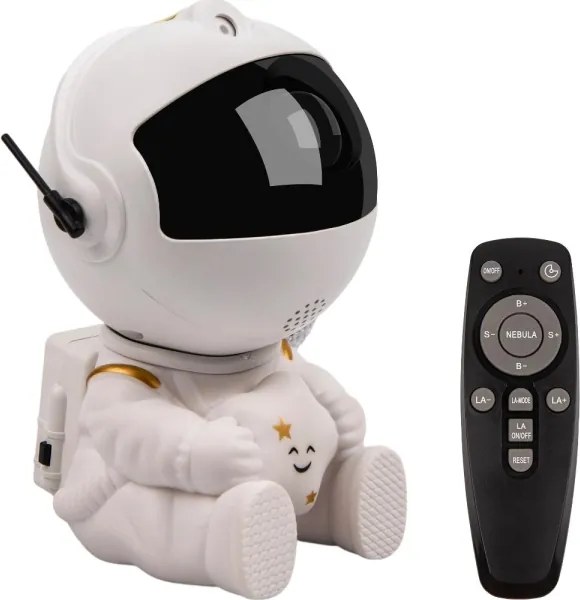 Retlux - LED detský projektor 230 V astronaut 12,5 cm s diaľkovým ovládaním
